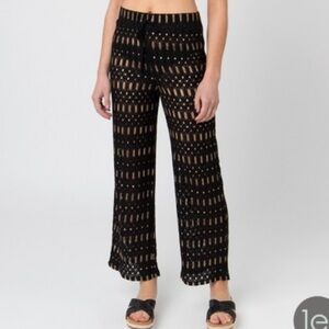 Pia Rossini Fiesta Beachwear Wide Leg Sheer Mesh Pants Size Large